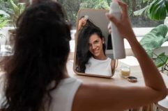 Routine de soins capillaire